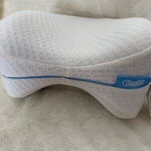 Contour White Blue Line The Original Leg Pillow Lumbar Support Memory Foam
